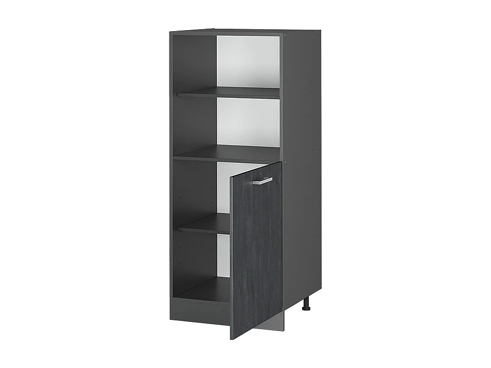 Armário de conversão de fogão concreto preto 60x57x143 r-line