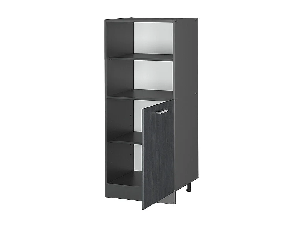 Meuble pour four béton noir 60x57x143 r-line