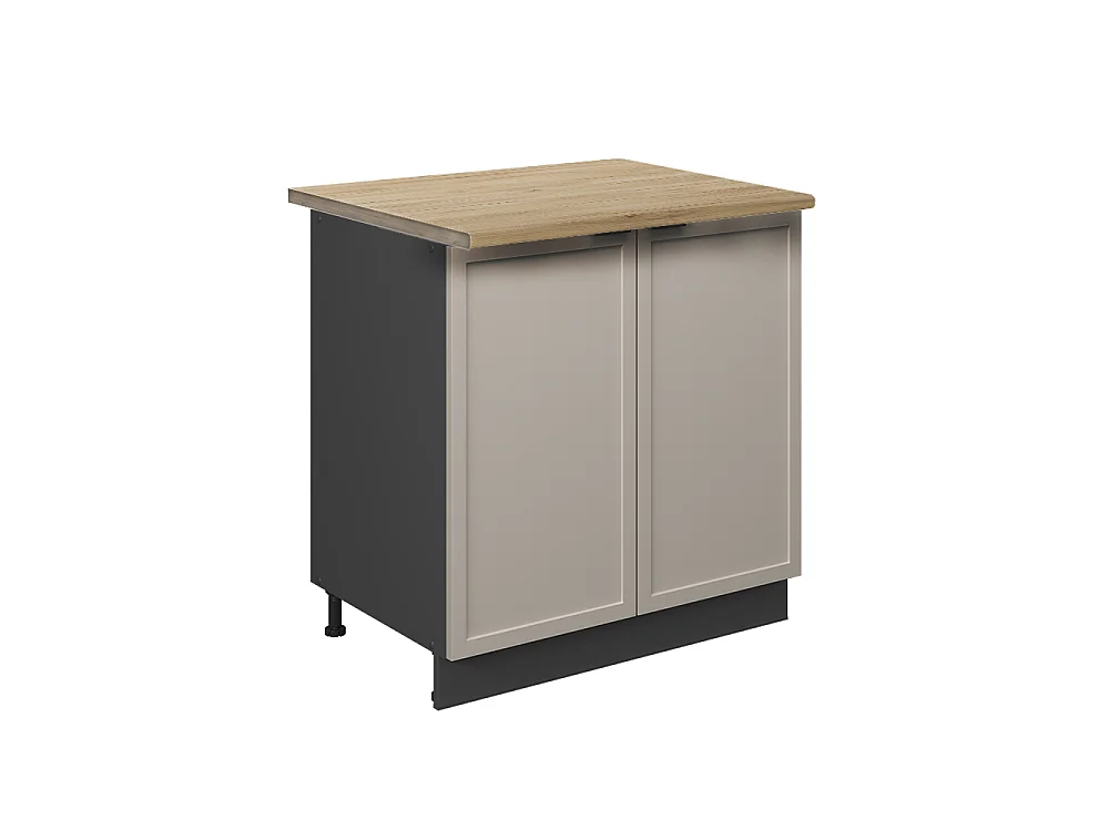 Meuble bas sous-évier grisbeige 80x60x82 fame-line