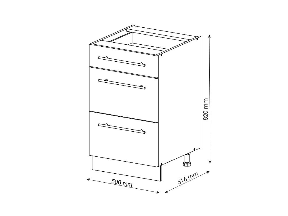 Meuble cuisine vert or campagne 50x51.6x82 fame-line