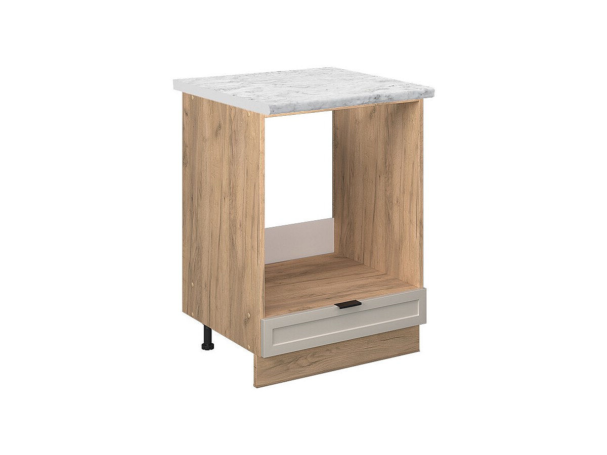 Meuble pour four grisbeige 60x60x82 fame-line