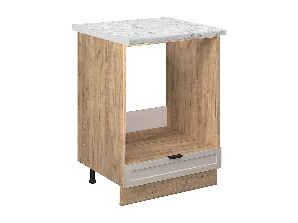 Meuble pour four grisbeige 60x60x82 fame-line