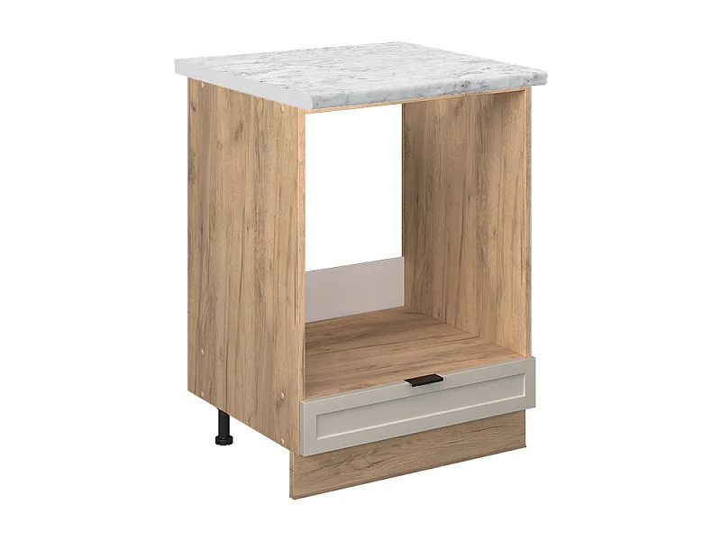 Meuble pour four grisbeige 60x60x82 fame-line