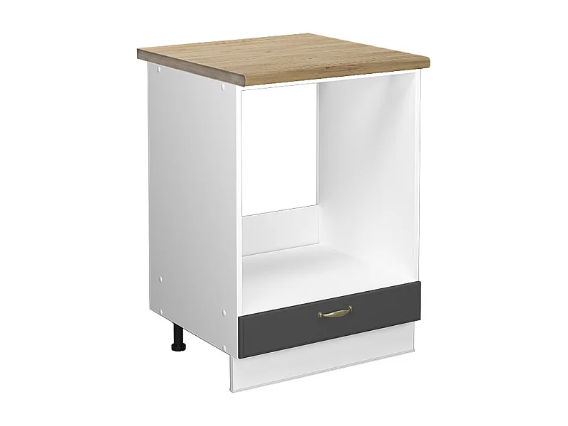 Meuble pour four anthracite-or 60x60x82 fame-line