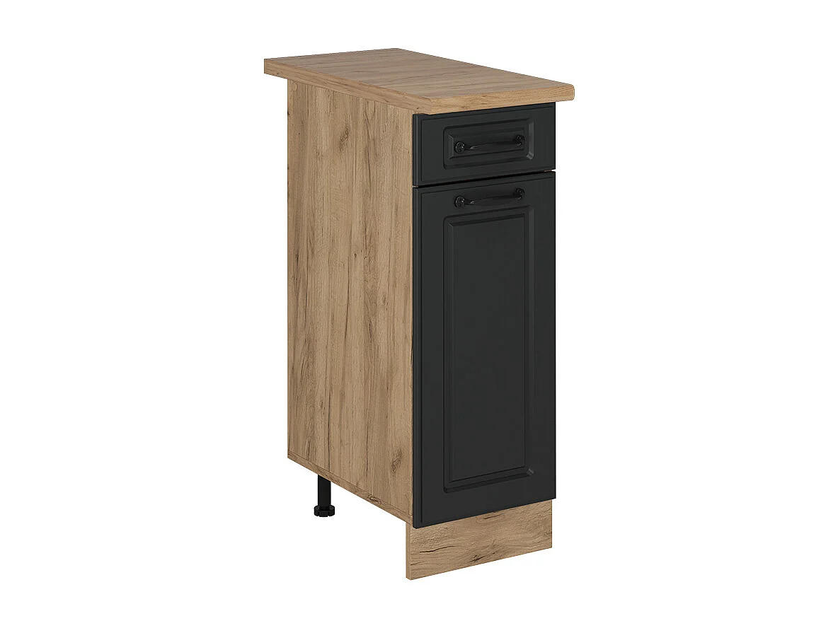 Mueble bajo de cocina antracita casa de campo 30x60x81.6 r-line