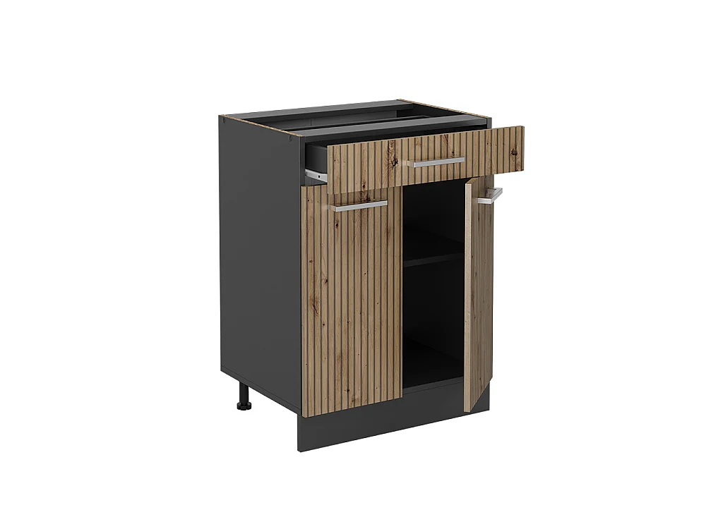 Meuble cuisine chêne artisan 60x60x81.6 r-line