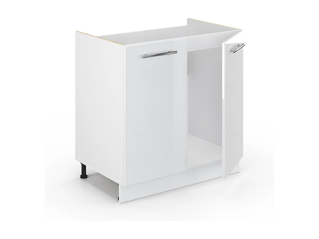 Mobile lavello cucina bianco lucido 80x60x82 fame-line