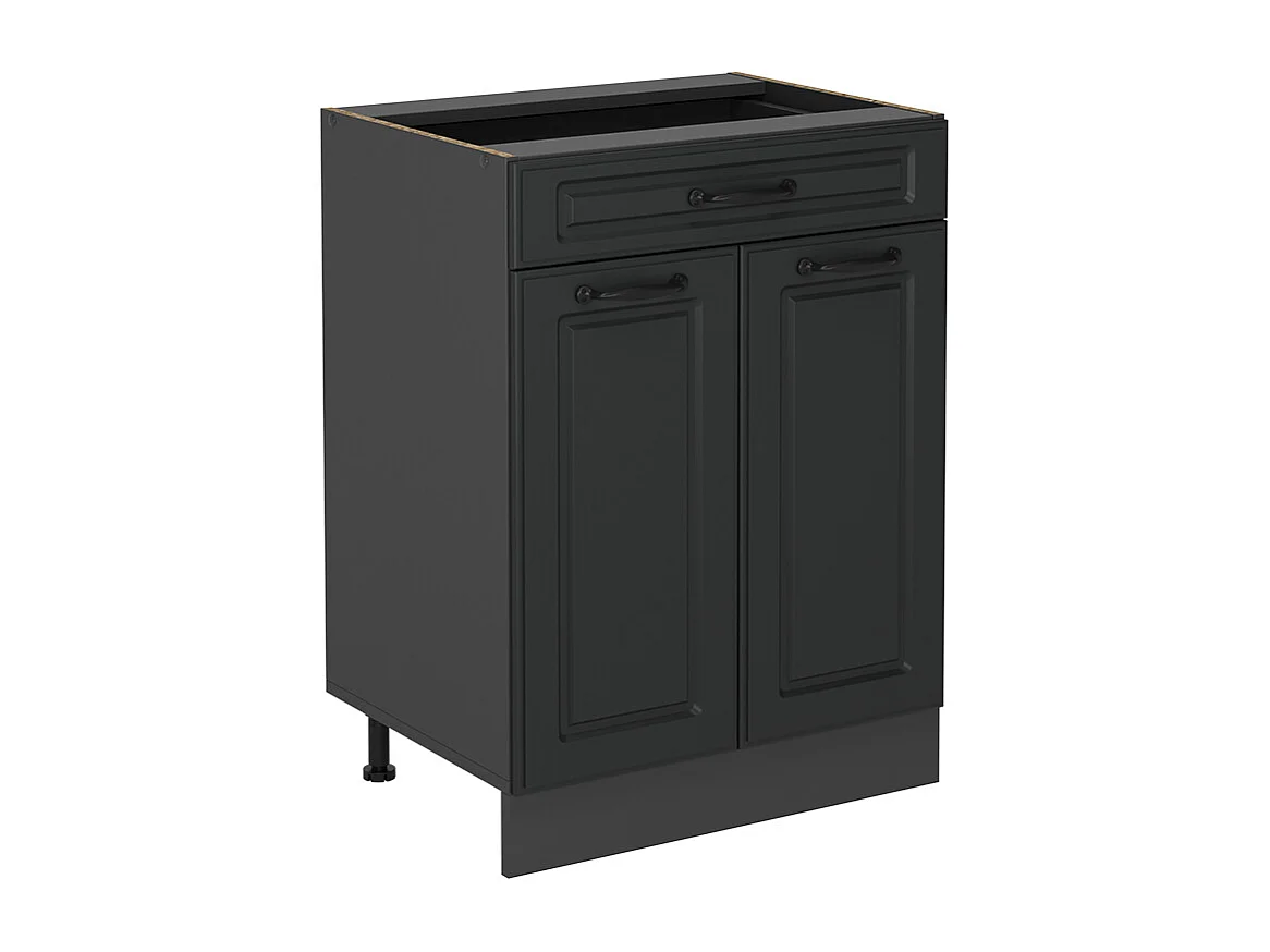 Meuble cuisine anthracite campagne 60x46x81.6 r-line