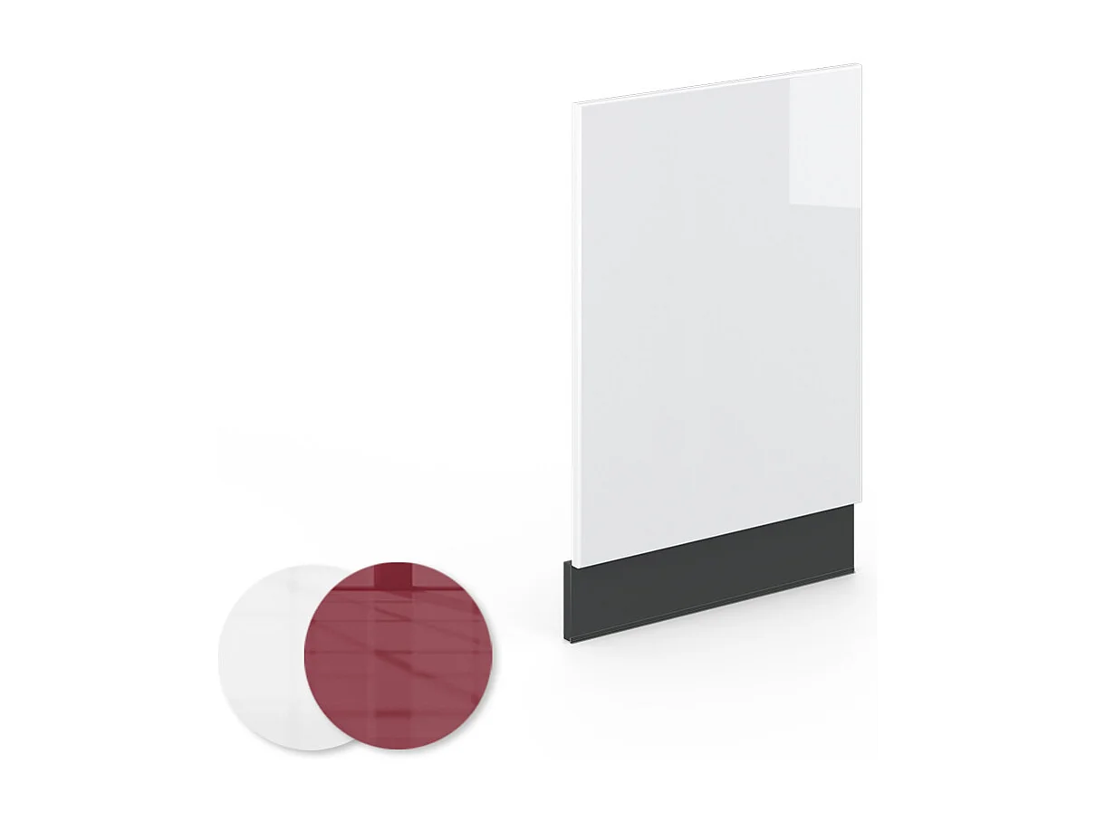 Panel frontal blanco alto brillo 45x1.6x67.4 fame-line