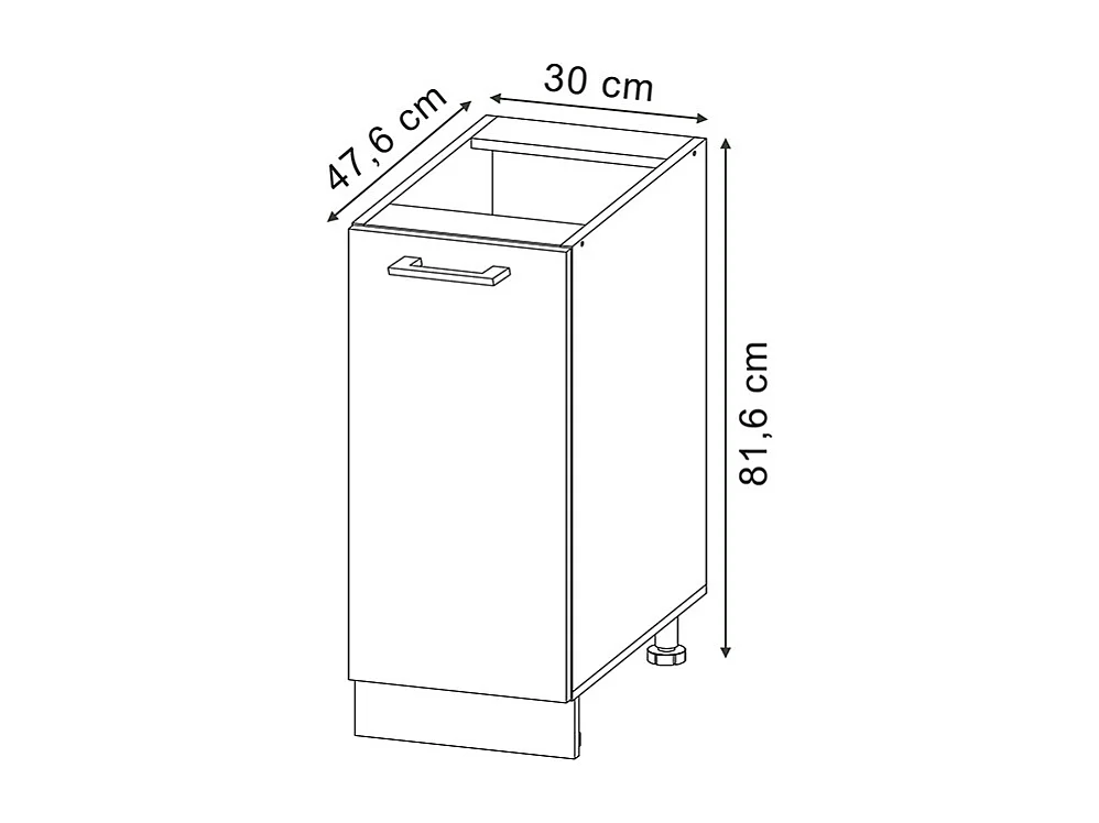 Armario de farmacia roble artesanal 30x46x81.6 r-line