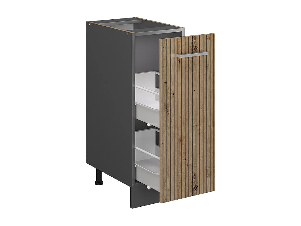 Armario de farmacia roble artesanal 30x46x81.6 r-line