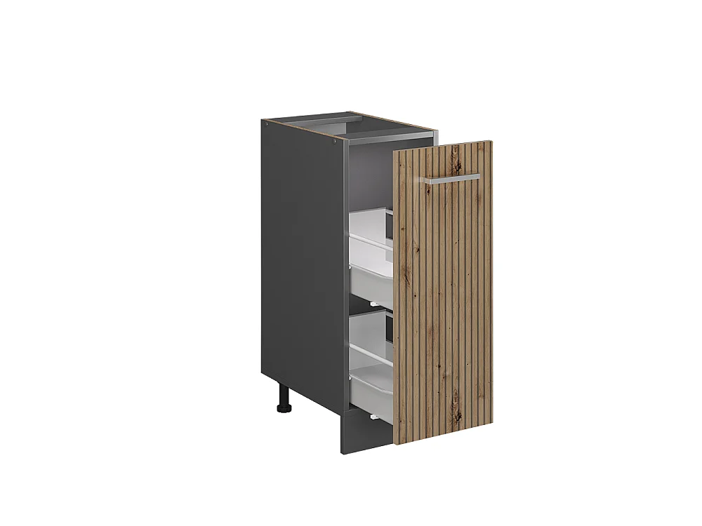 Armario de farmacia roble artesanal 30x46x81.6 r-line