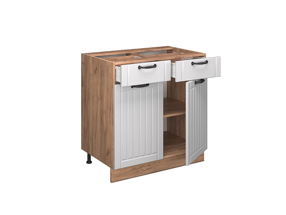 Küchenunterschrank weiß landhaus 80x60x82 fame-line