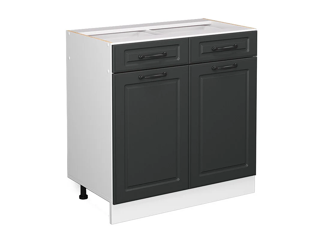 Küchenunterschrank anthrazit landhaus 80x46x81.6 r-line