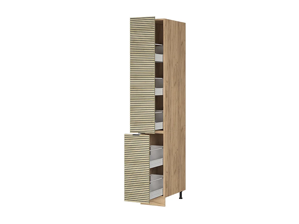 Meuble haute de cuisine panneau en chêne 30x58x206.8 fame-line