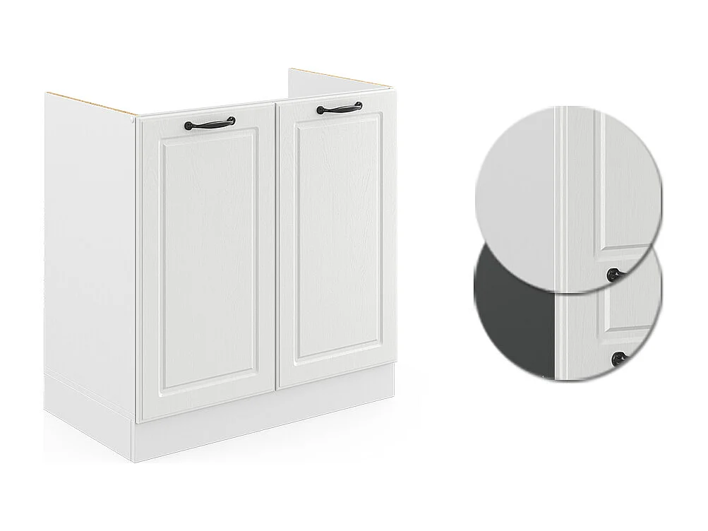 Mobile lavello cucina bianco casa di campagna 80x46x81.6 r-line