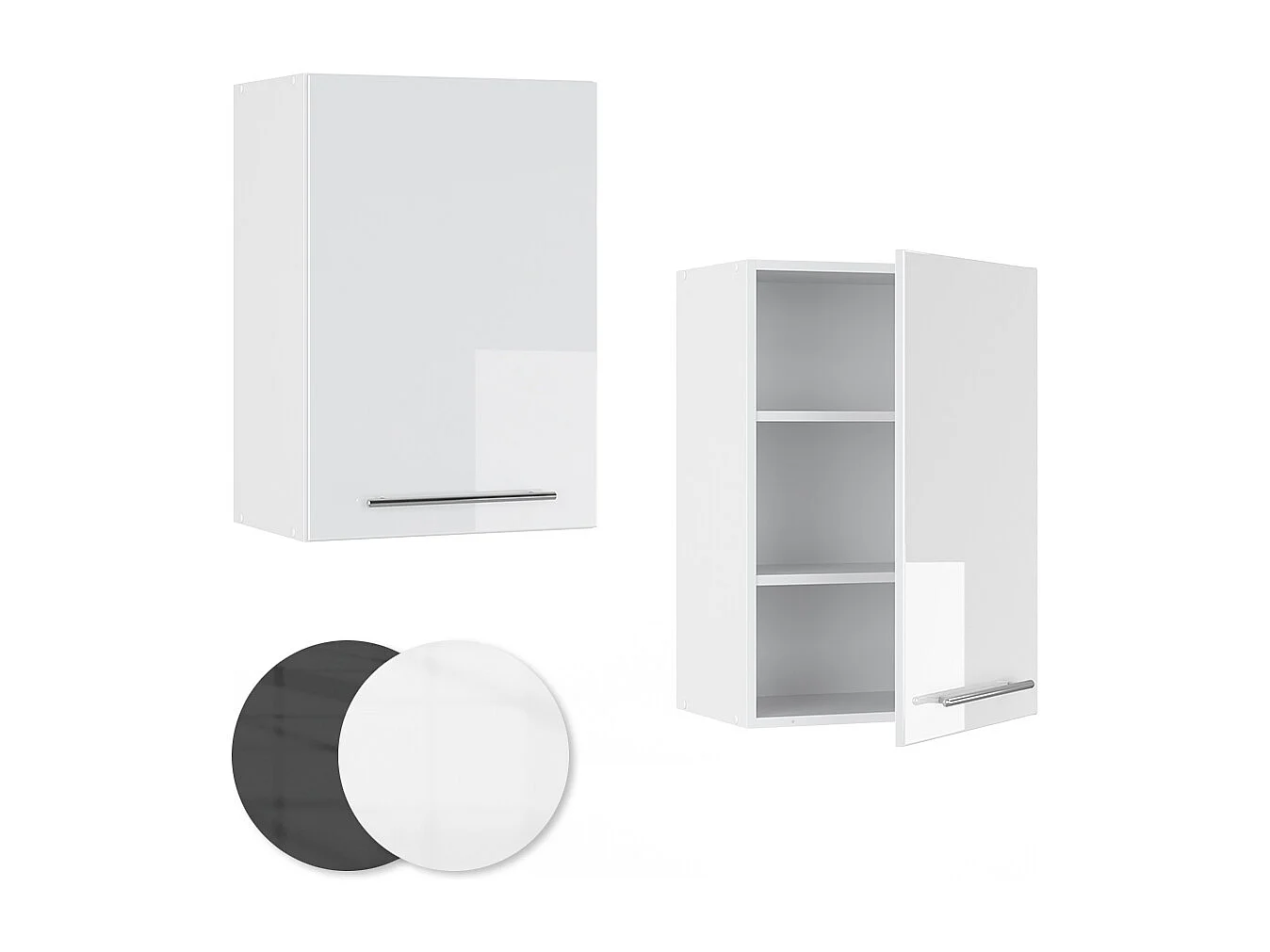 Pensile da cucina bianco lucido 50x34.1x72 fame-line