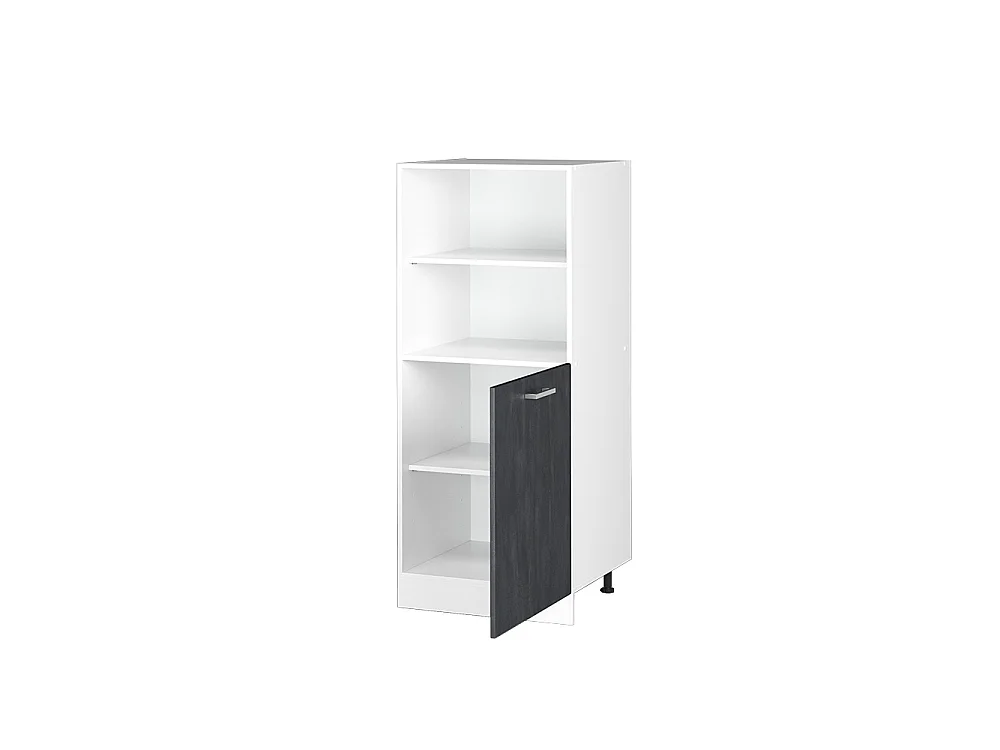 Oven housing cabinet black concrete 60x57x143 r-line
