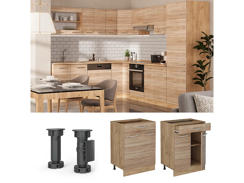 Meuble cuisine sonoma 60x46x81.6 r-line