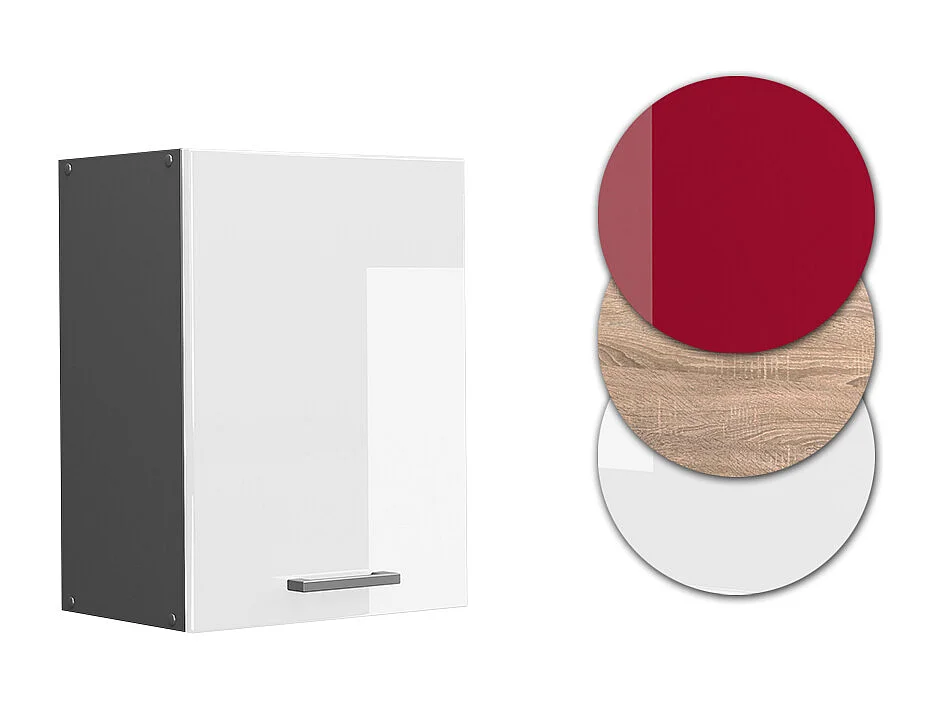 Armario colgante blanco alto brillo 45x31x60 r-line