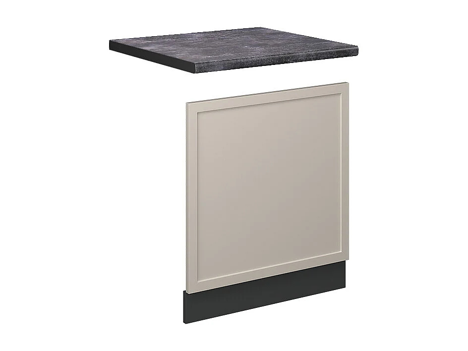 Panel frontal grisbeige 60x1.6x67.4 fame-line