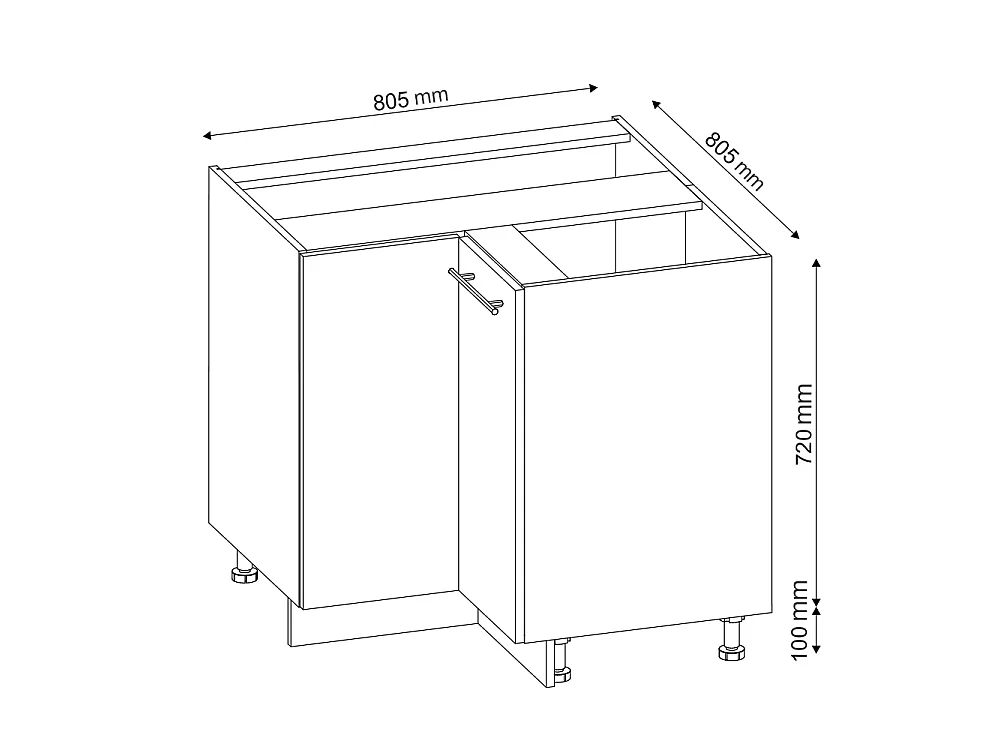 Meuble dangle blanc haute brillance 80.5x60x82 fame-line