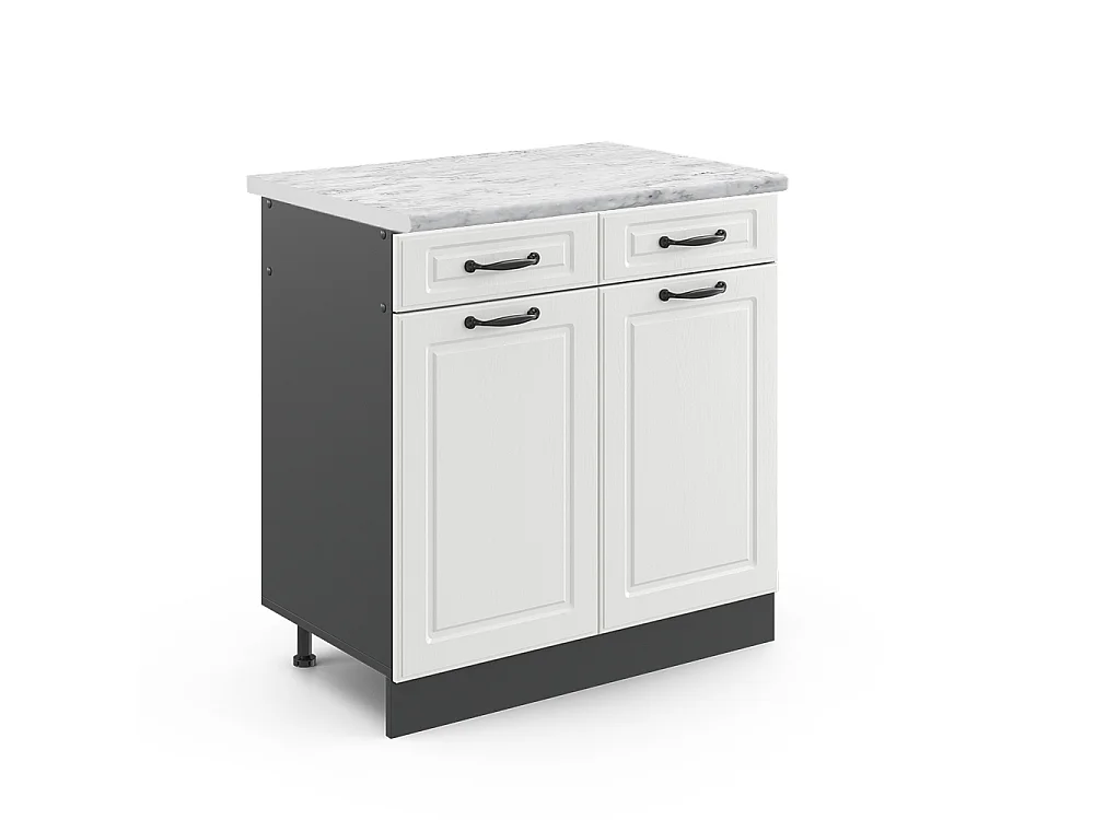 Meuble cuisine blanc campagne 80x60x81.6 r-line