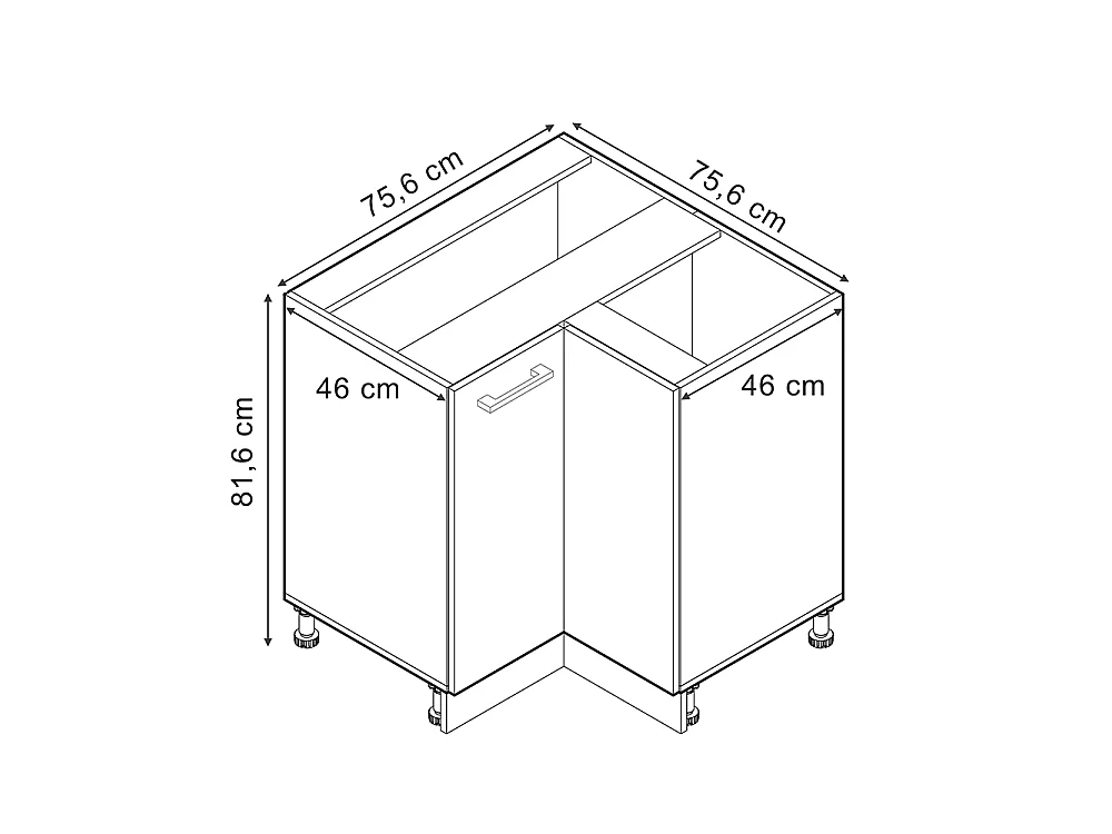 Meuble dangle anthracite campagne 75.6x46x81.6 r-line