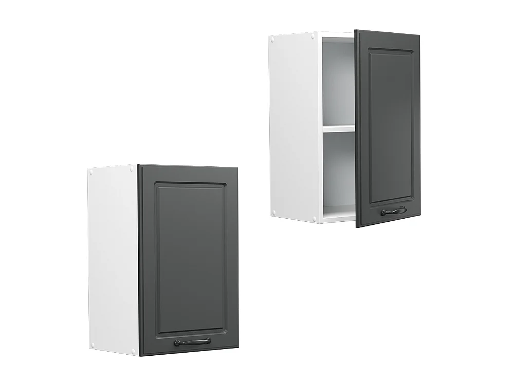 Elément haut de cuisine anthracite campagne 40x31x60 r-line