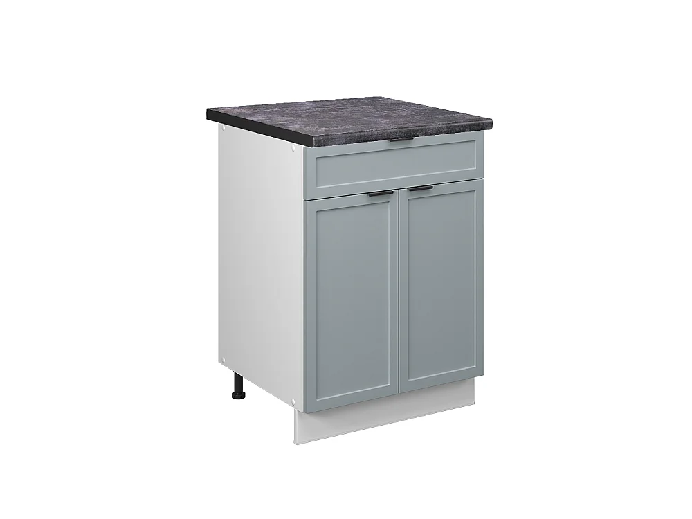 Kitchen base cabinet light blue-grey 60x60x82 fame-line