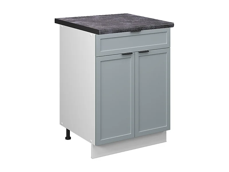 Meuble cuisine bleu clair-gris 60x60x82 fame-line