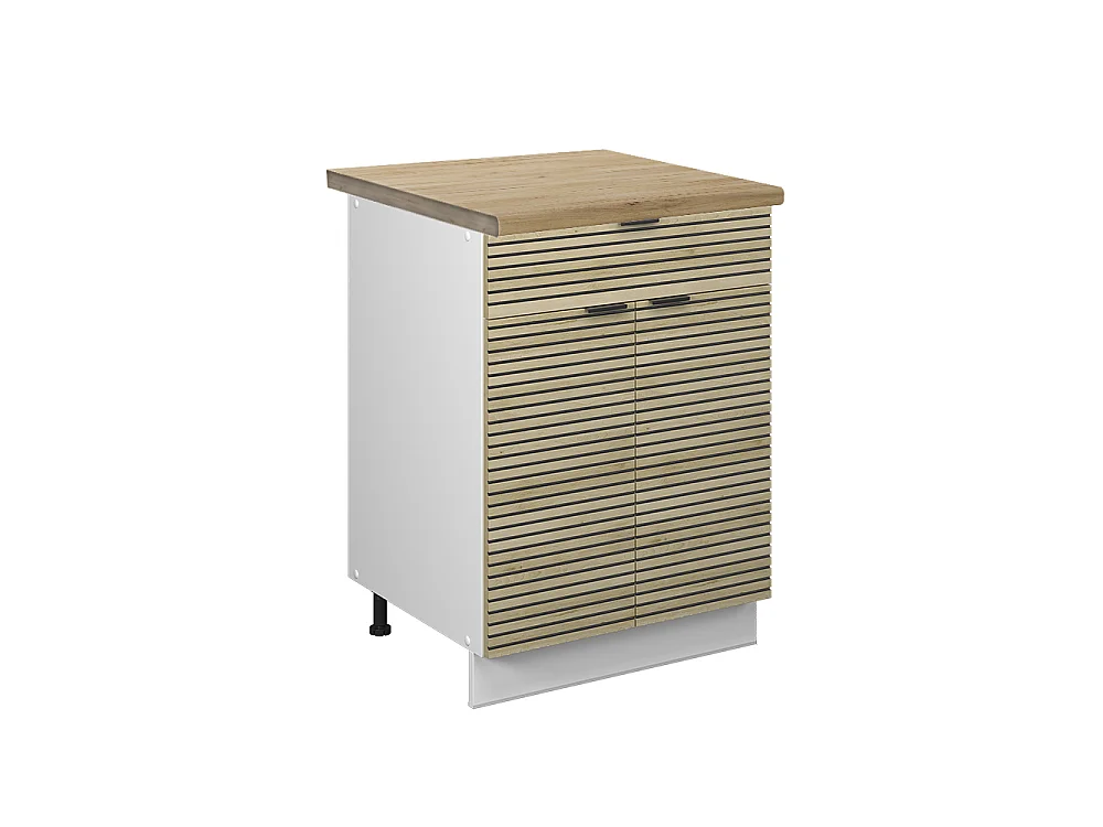 Meuble cuisine panneau en chêne 60x60x82 fame-line
