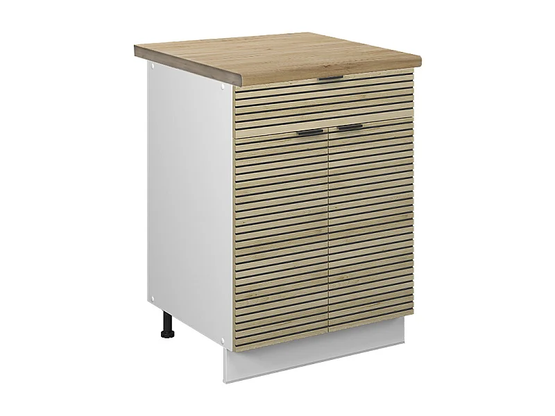 Meuble cuisine panneau en chêne 60x60x82 fame-line