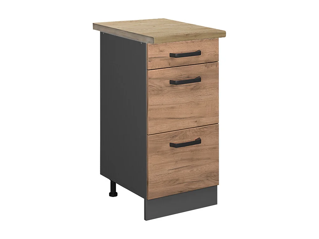 Meuble cuisine chêne de force doré 40x60x81.6 r-line