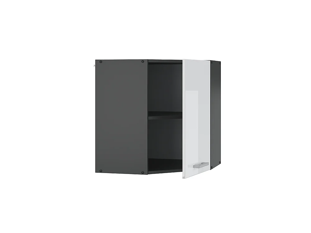 Elément haut de cuisine blanc haute brillance 57x34.1x60 r-line