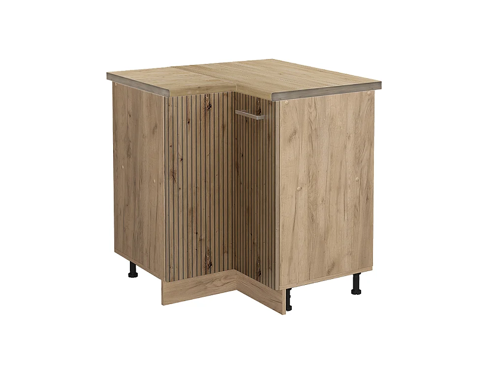 Hjørneskab håndværker egetræ 75.6x60x81.6 r-line