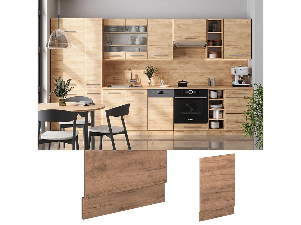 Panel frontal roble dorado 45x1.6x67.4 fame-line