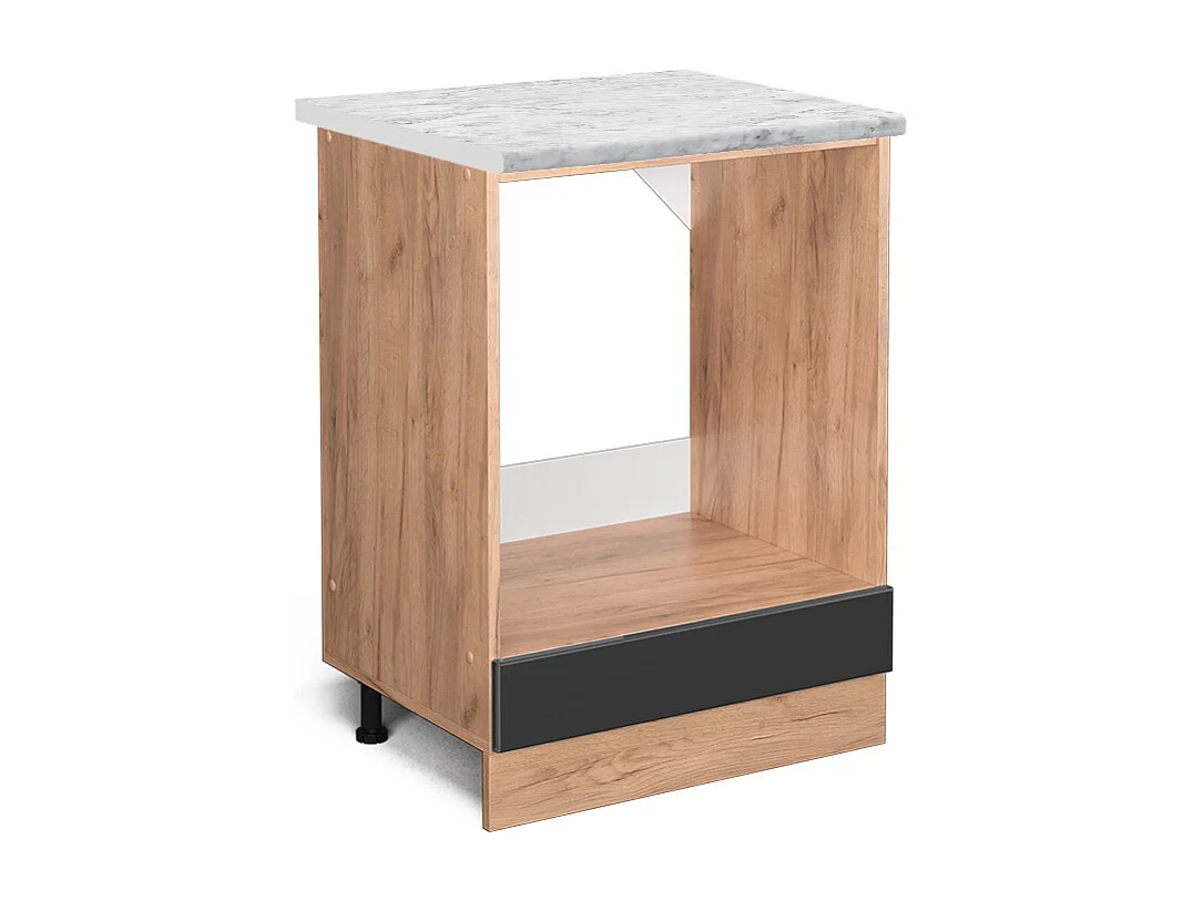 Meuble pour four anthracite haute brillance 60x60x81.6 r-line