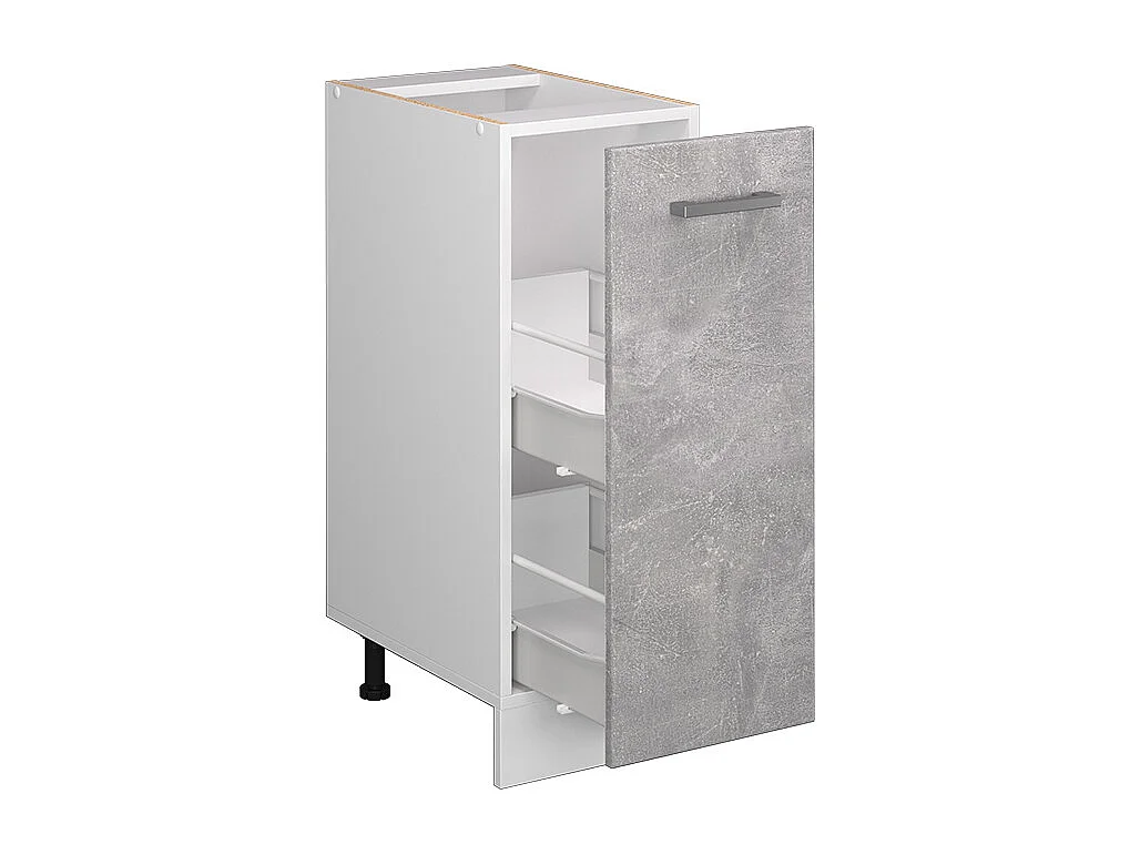 Armadio cucina dispensa alto calcestruzzo 30x60x81.6 r-line