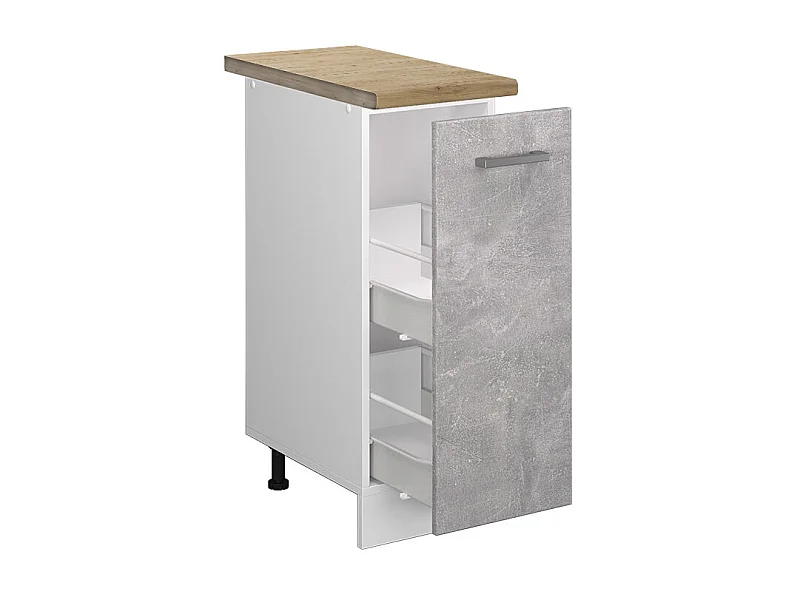 Meuble de cuisine béton 30x60x81.6 r-line