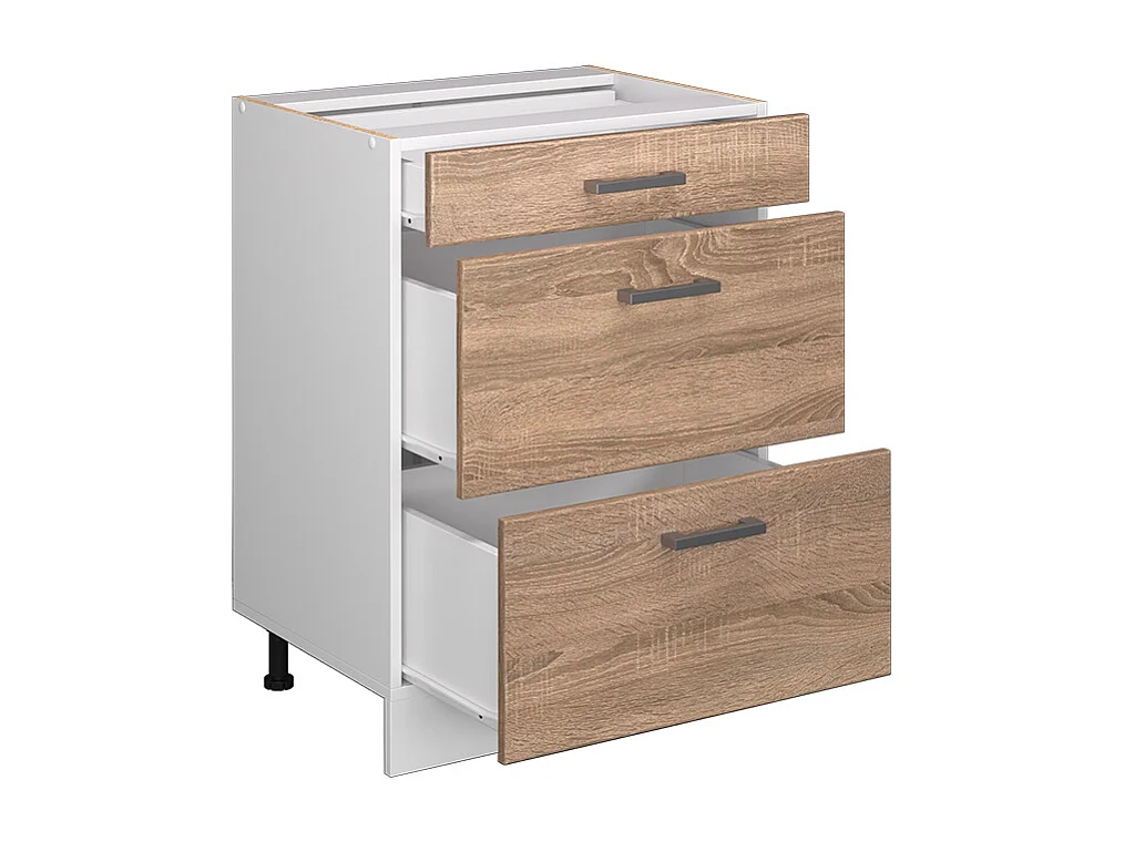 Mueble bajo de cocina sonoma 60x60x81.6 r-line