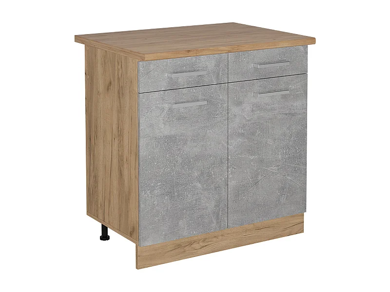 Mueble bajo de cocina hormigón 80x60x81.6 r-line
