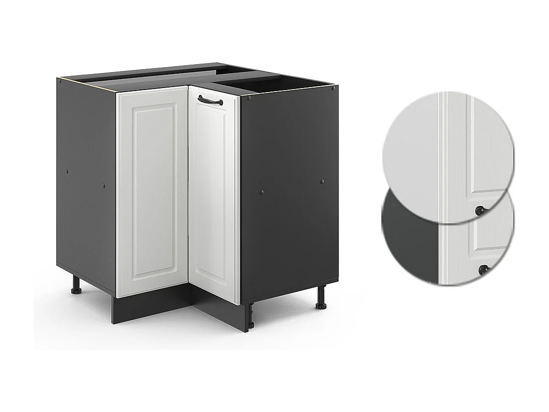 Armario de esquina blanco casa de campo 75.6x46x81.6 r-line