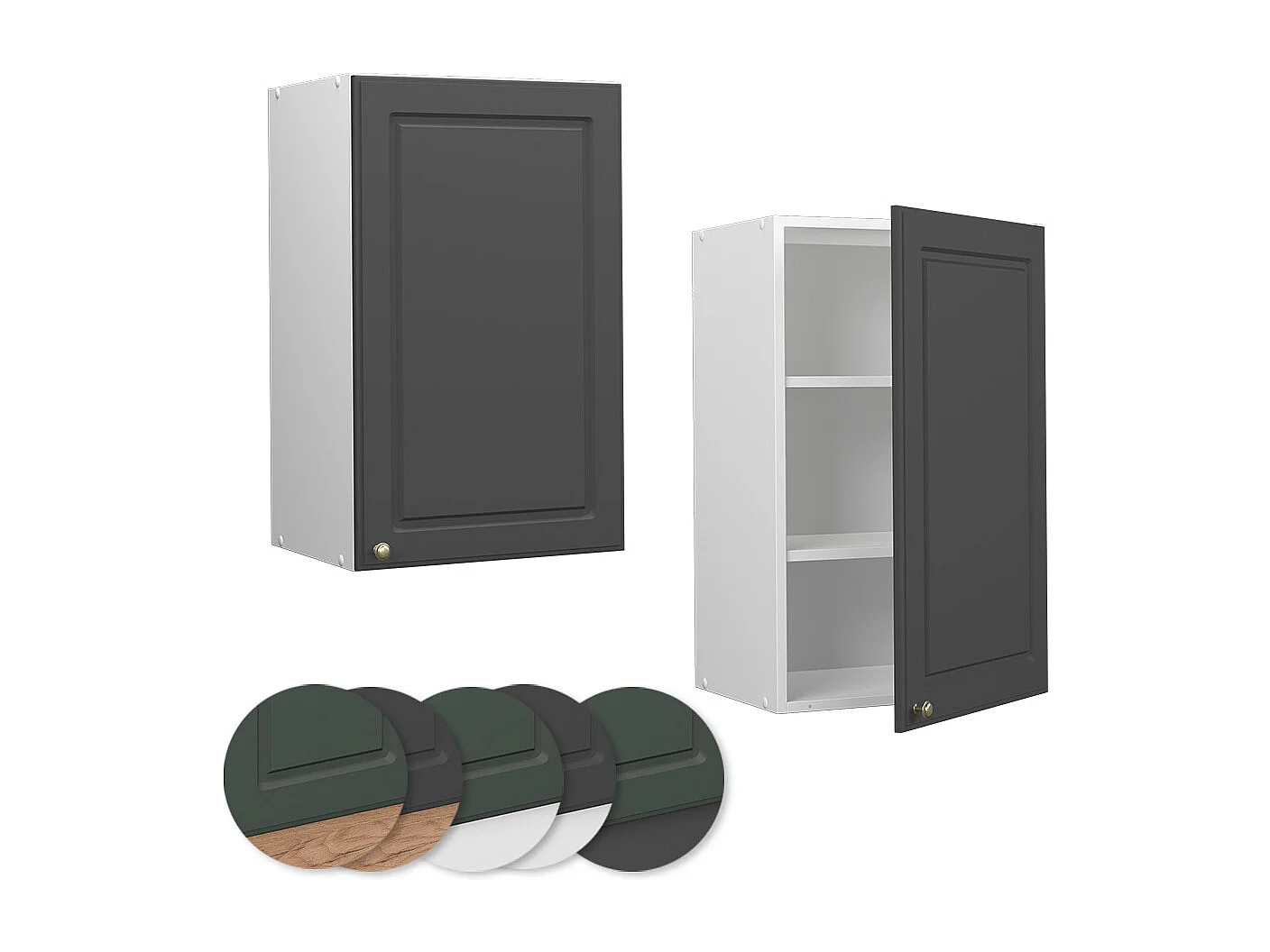 Armario colgante antracita-oro 45x34.1x72 fame-line