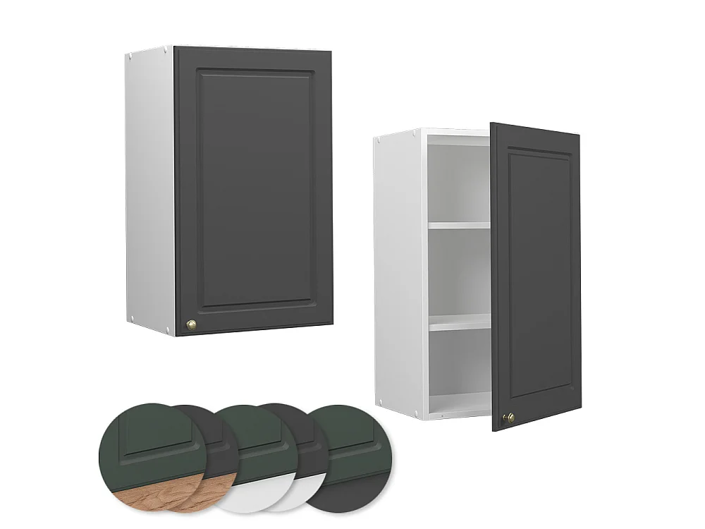 Pensile da cucina antracite-oro 45x34.1x72 fame-line