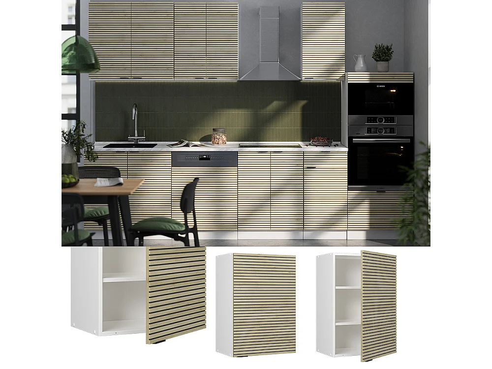 Hangkast eiken paneel 50x34.1x72 fame-line