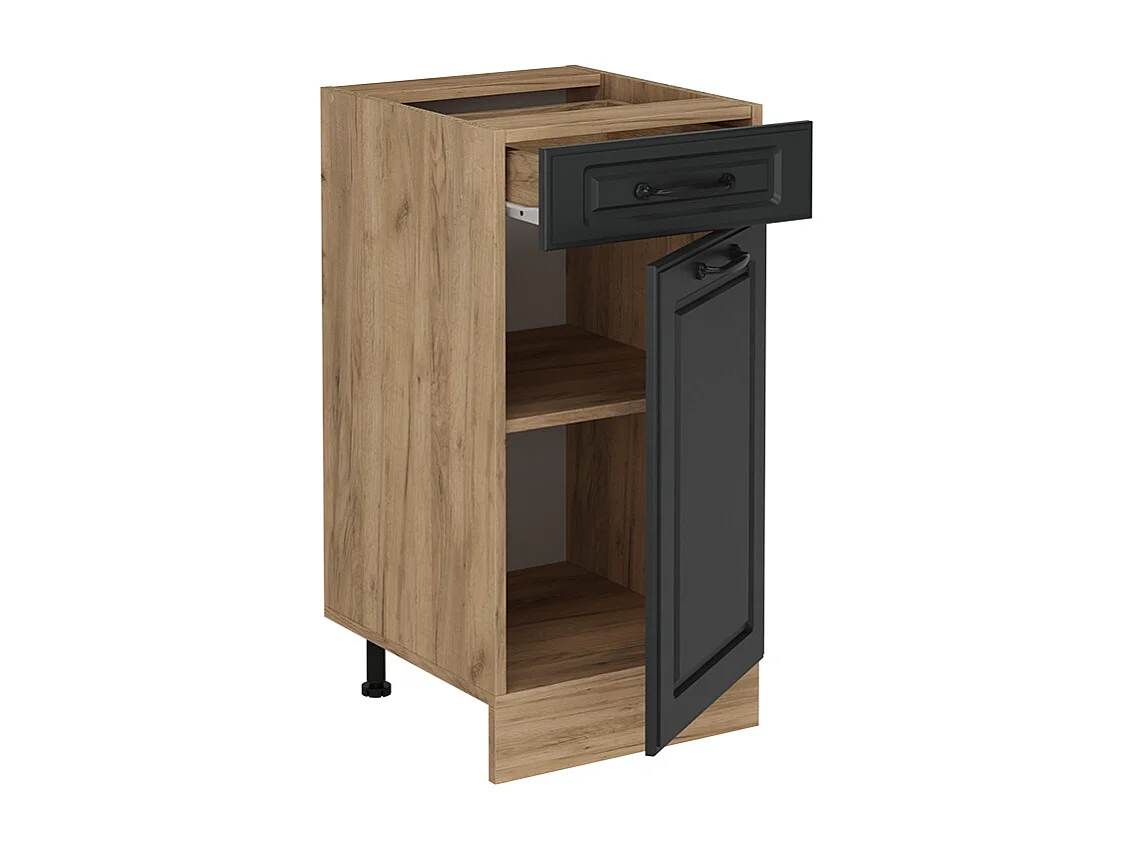 Meuble cuisine anthracite campagne 40x46x81.6 r-line