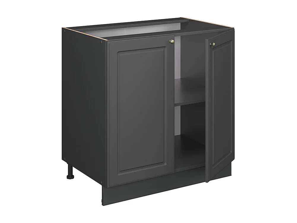 Armario bajo para fregadero antracita-oro landhaus 80x51.6x82 fame-line