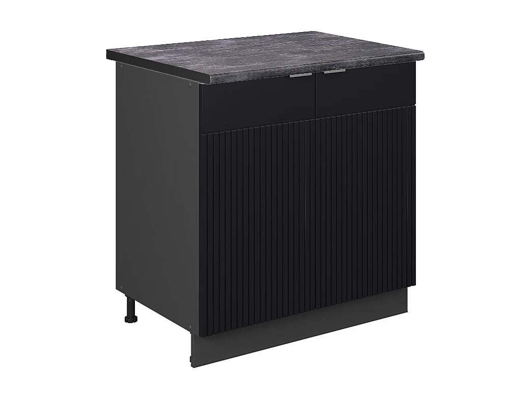 Szafka pod zlew czarne paski 80x60x82 fame-line