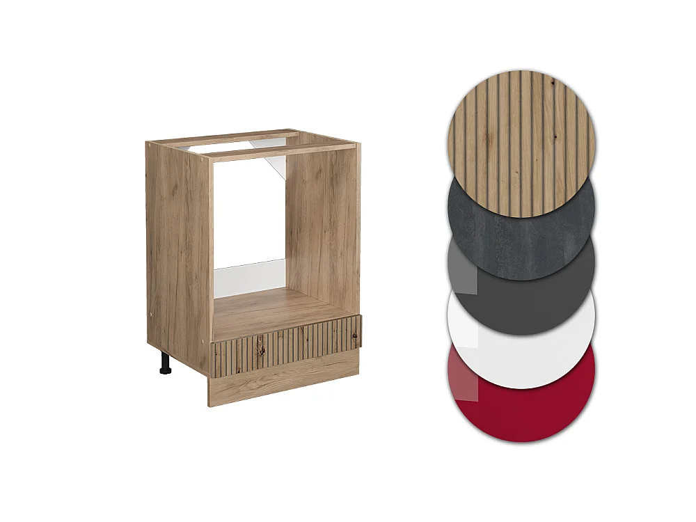 Meuble pour four chêne artisan 60x60x81.6 r-line